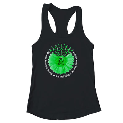 Sunflower Mental Health Awareness Green Ribbon In May Shirt & Tank Top | teecentury