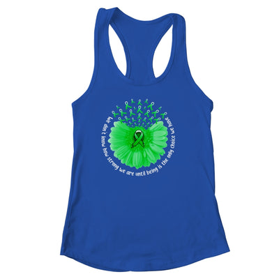 Sunflower Mental Health Awareness Green Ribbon In May Shirt & Tank Top | teecentury