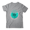Sunflower Ovarian Cancer Awareness Teal Ribbon In September Shirt & Tank Top | teecentury