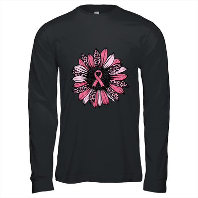 Sunflower Pink Breast Cancer Awareness Women Warrior T-Shirt & Hoodie | Teecentury.com