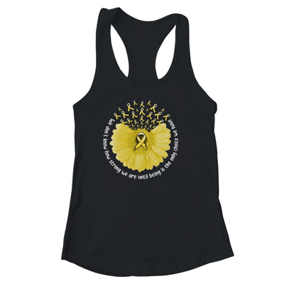 Sunflower Sarcoma Awareness Yellow Ribbon in July Shirt & Tank Top | teecentury