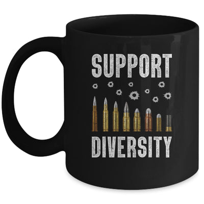 Support Diversity Gun Bullets Veteran Soldier Vintage Mug Coffee Mug | Teecentury.com