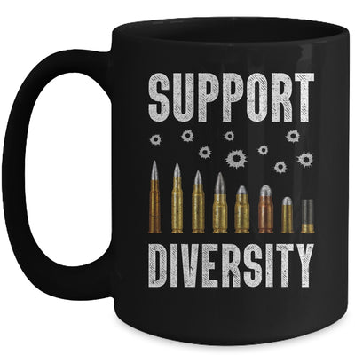 Support Diversity Gun Bullets Veteran Soldier Vintage Mug Coffee Mug | Teecentury.com