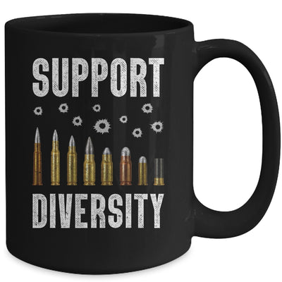 Support Diversity Gun Bullets Veteran Soldier Vintage Mug Coffee Mug | Teecentury.com