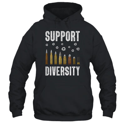 Support Diversity Gun Bullets Veteran Soldier Vintage T-Shirt & Hoodie | Teecentury.com