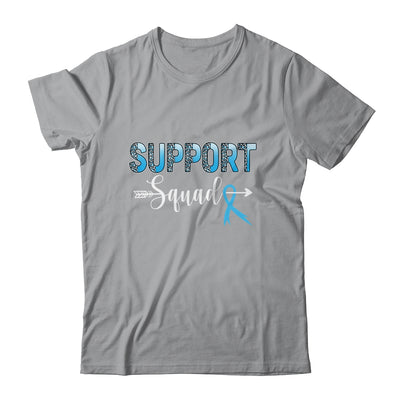 Support Squad Leopard Blue Warrior Colon Cancer Awareness Shirt & Hoodie | teecentury