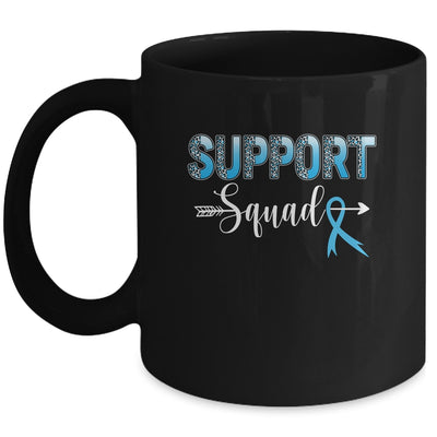 Support Squad Leopard Blue Warrior Colon Cancer Awareness Mug | teecentury