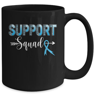 Support Squad Leopard Blue Warrior Colon Cancer Awareness Mug | teecentury