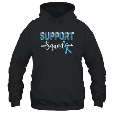 Support Squad Leopard Blue Warrior Colon Cancer Awareness Shirt & Hoodie | teecentury