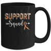 Support Squad Leopard Orange Warrior Leukemia MS Awareness Mug | teecentury