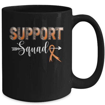 Support Squad Leopard Orange Warrior Leukemia MS Awareness Mug | teecentury