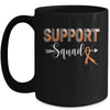 Support Squad Leopard Orange Warrior Leukemia MS Awareness Mug | teecentury