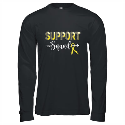 Support Squad Leopard Yellow Warrior Sarcoma Awareness Shirt & Hoodie | teecentury