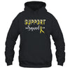 Support Squad Leopard Yellow Warrior Sarcoma Awareness Shirt & Hoodie | teecentury