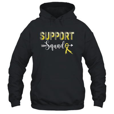 Support Squad Leopard Yellow Warrior Sarcoma Awareness Shirt & Hoodie | teecentury
