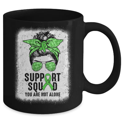 Support Squad Messy Bun Warrior Green Mental Health Awareness Mug | teecentury