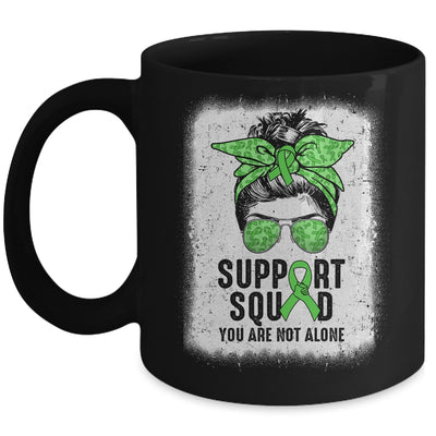 Support Squad Messy Bun Warrior Green Mental Health Awareness Mug | teecentury