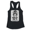 Support Squad Messy Bun Warrior Grey Brain Cancer Awareness Shirt & Tank Top | teecentury