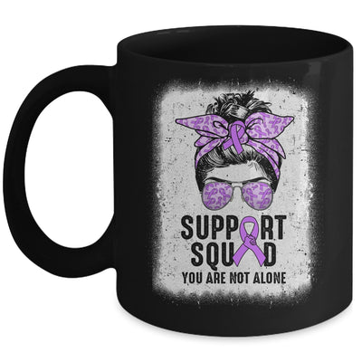 Support Squad Messy Bun Warrior Purple Epilepsy Awareness Mug | teecentury