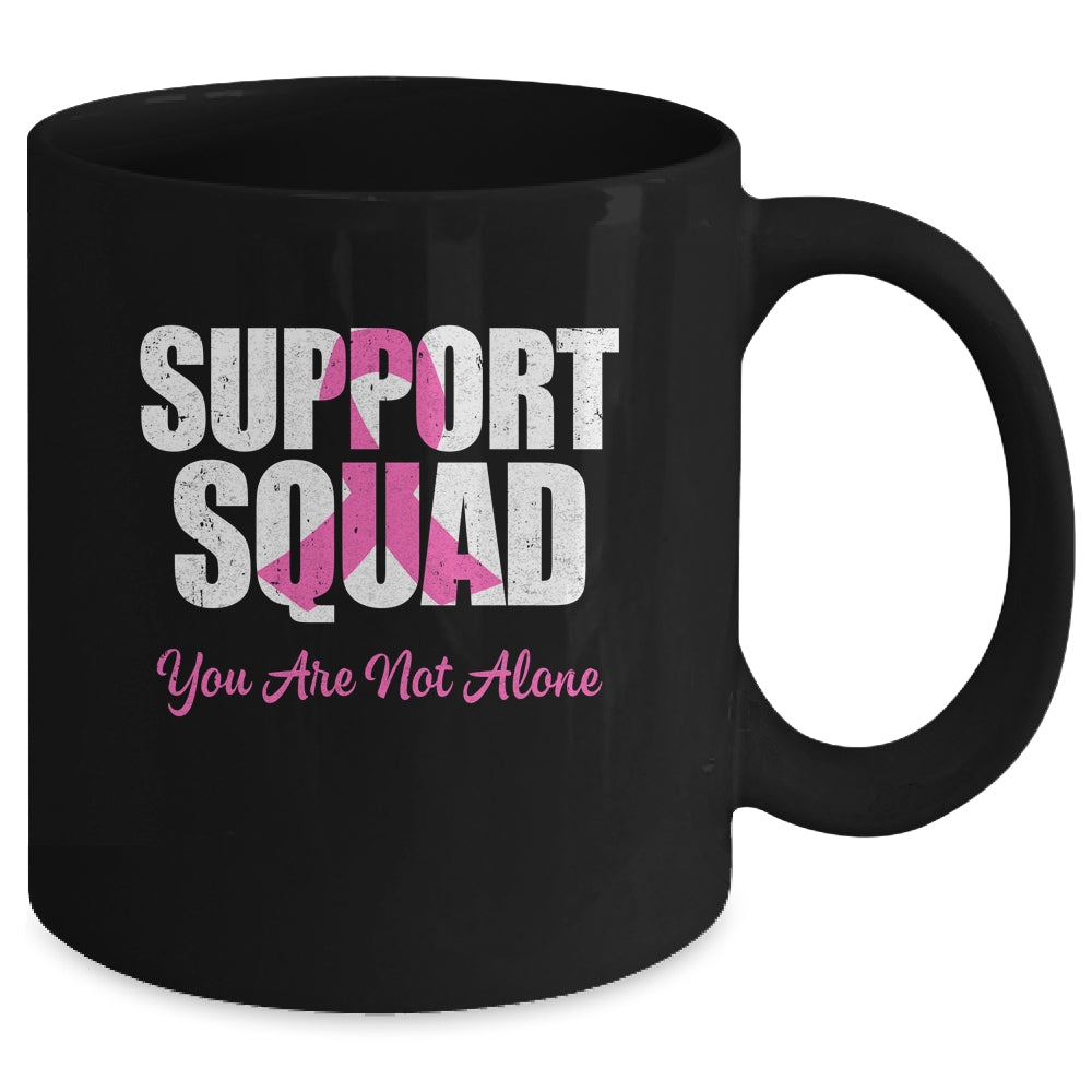 Support Squad Pink Ribbon Breast Cancer Awareness Mug | teecentury