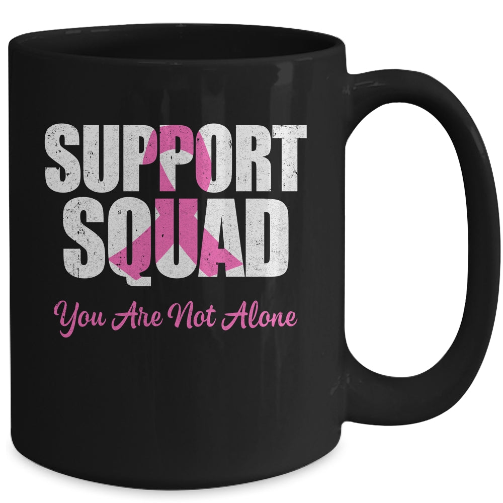 Support Squad Pink Ribbon Breast Cancer Awareness Mug | teecentury