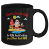 Surfer Santa Beer And BBQ Xmas Summer Christmas In July Mug Coffee Mug | Teecentury.com