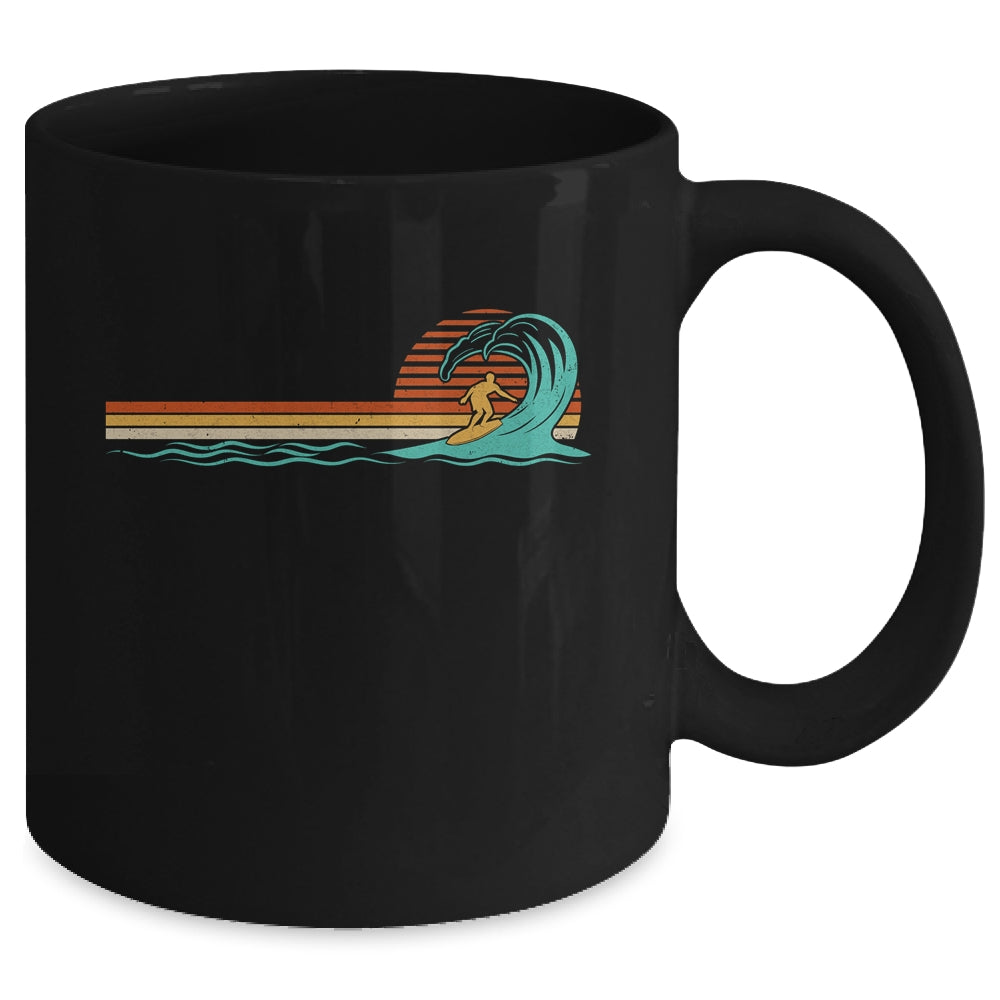 Surfer Vintage Wave Retro Surfing Surf Beach Mug | teecentury