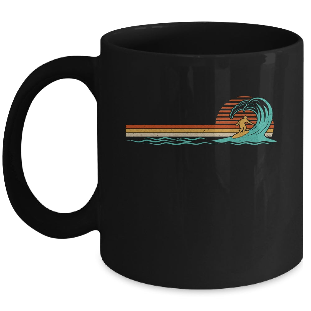 Surfer Vintage Wave Retro Surfing Surf Beach Mug | teecentury