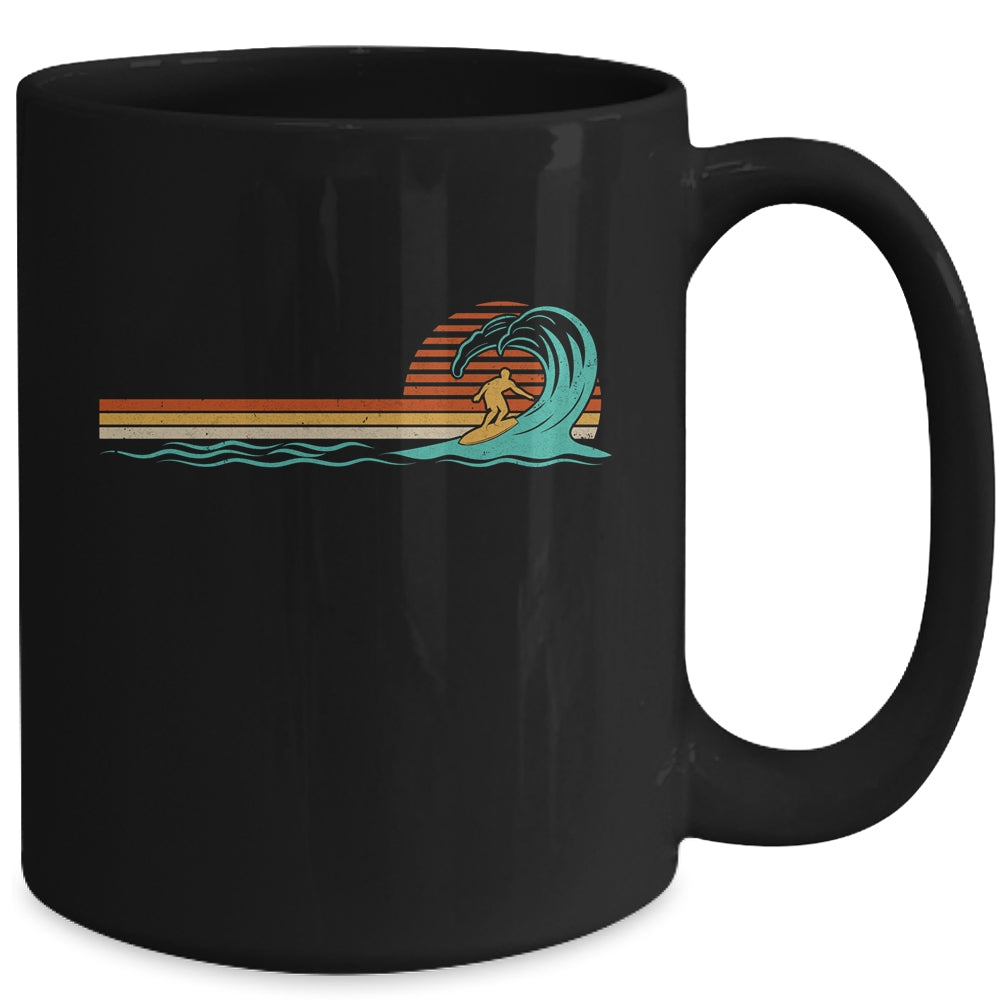 Surfer Vintage Wave Retro Surfing Surf Beach Mug | teecentury