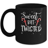 Sweet But Twisted Funny Candy Cane Christmas Family Mug Coffee Mug | Teecentury.com