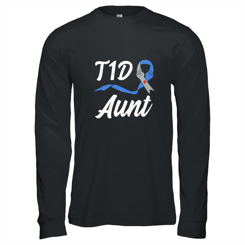T1D Aunt Type 1 Diabetes Awareness Gift T-Shirt & Hoodie | Teecentury.com