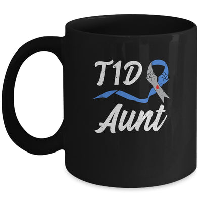 T1D Aunt Type 1 Diabetes Awareness Gift Mug Coffee Mug | Teecentury.com