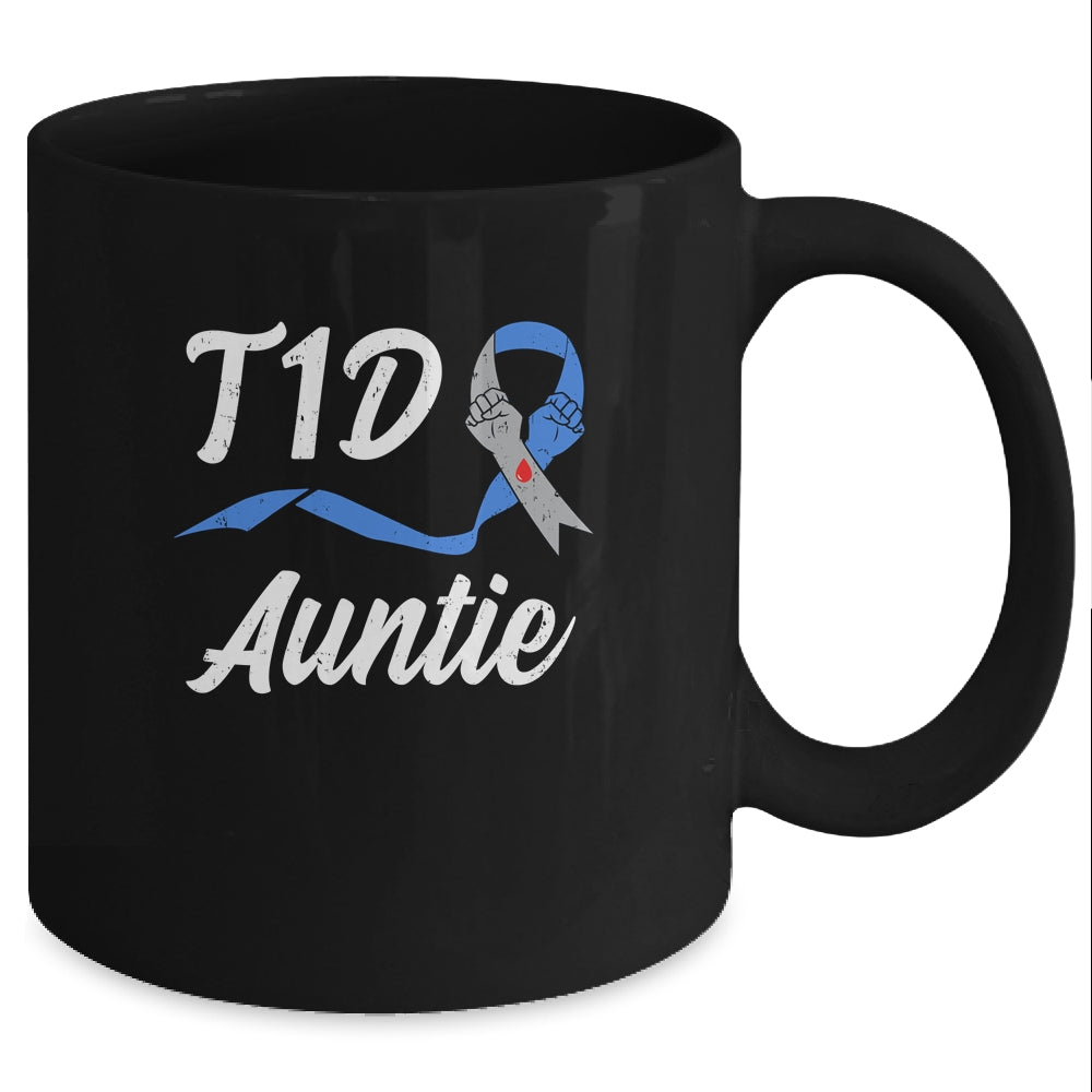 T1D Auntie Type 1 Diabetes Awareness Gift Mug Coffee Mug | Teecentury.com