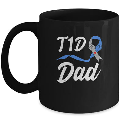 T1D Dad Type 1 Diabetes Awareness Gift Mug Coffee Mug | Teecentury.com