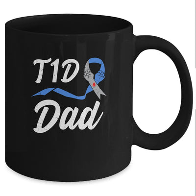 T1D Dad Type 1 Diabetes Awareness Gift Mug Coffee Mug | Teecentury.com