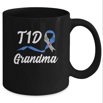 T1D Grandma Type 1 Diabetes Awareness Gift Mug Coffee Mug | Teecentury.com