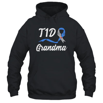 T1D Grandma Type 1 Diabetes Awareness Gift T-Shirt & Hoodie | Teecentury.com