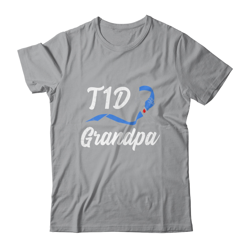 T1D Grandpa Type 1 Diabetes Awareness Gift T-Shirt & Hoodie | Teecentury.com