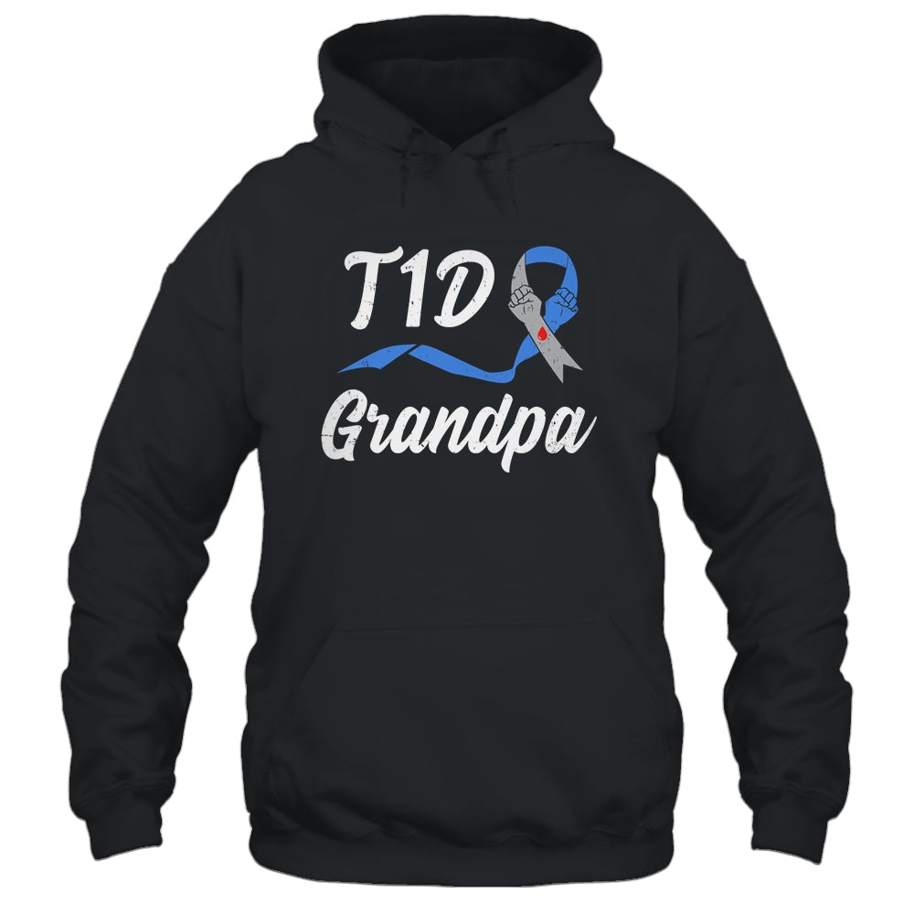 T1D Grandpa Type 1 Diabetes Awareness Gift T-Shirt & Hoodie | Teecentury.com