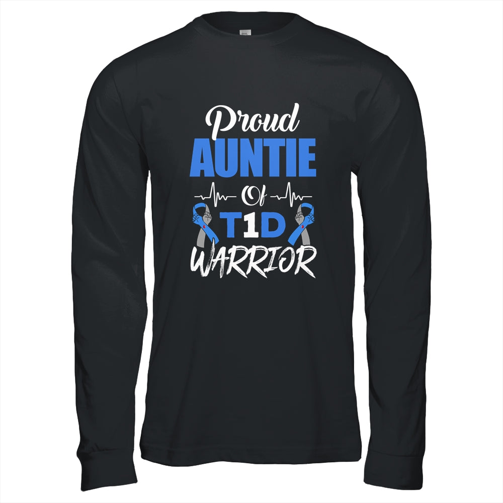 T1D Proud Auntie Diabetes Awareness Type 1 Insulin Pancreas T-Shirt & Hoodie | Teecentury.com