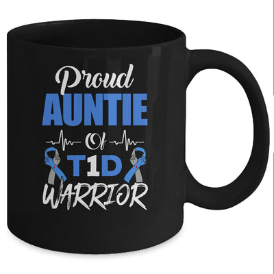 T1D Proud Auntie Diabetes Awareness Type 1 Insulin Pancreas Mug Coffee Mug | Teecentury.com