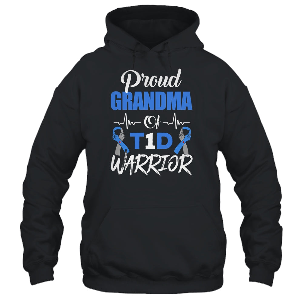 T1D Proud Grandma Diabetes Awareness Type 1 Insulin Pancreas T-Shirt & Hoodie | Teecentury.com