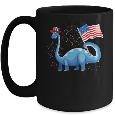 T Rex American Flag 4th Of July Funny Dinosaur Boys Kids Mug Coffee Mug | Teecentury.com