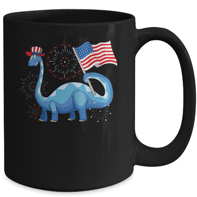 T Rex American Flag 4th Of July Funny Dinosaur Boys Kids Mug Coffee Mug | Teecentury.com