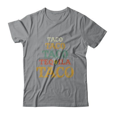 Taco Tequila Retro Cinco De Mayo Mexican Food Drinking T-Shirt & Tank Top | Teecentury.com