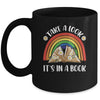 Take A Look It's In A Book Lover Reading Vintage Rainbow Mug | teecentury