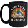 Take A Look It's In A Book Lover Reading Vintage Rainbow Mug | teecentury