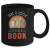 Take A Look Its In A Book Reading Vintage Retro Rainbow Mug Coffee Mug | Teecentury.com