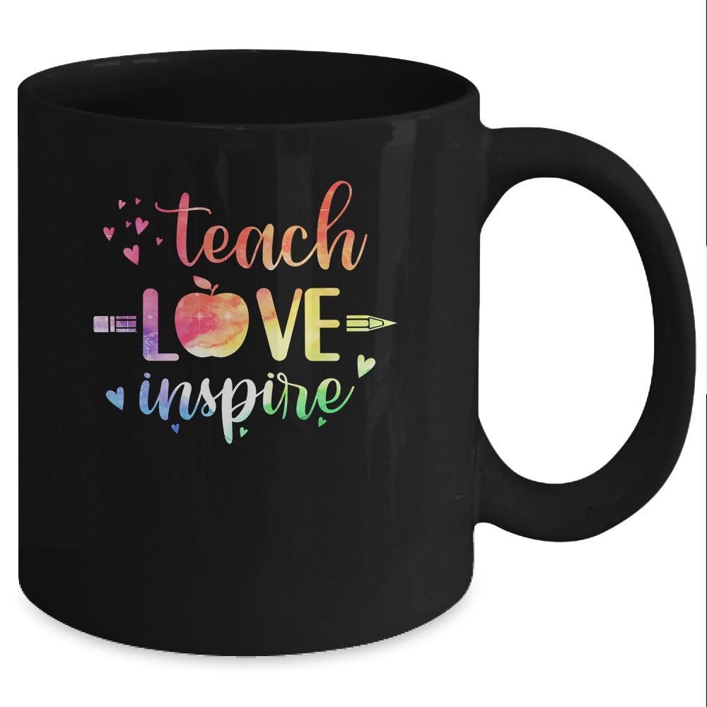 Teach Love Inspire Teacher Appreciation Gifts Mug Coffee Mug | Teecentury.com