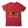 Teach Love Inspire Teacher Autumn Fall Pumpkin Leopard T-Shirt & Hoodie | Teecentury.com